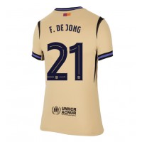 Barcelona Frenkie de Jong #21 Vonkajší Ženy futbalový dres 2025-26 Krátky Rukáv